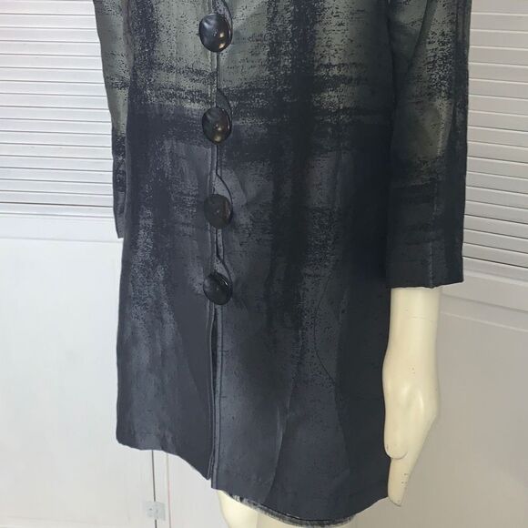 Caroline Rose Metallic Tonal Jacquard Women's Size Small - Picture 7 of 16